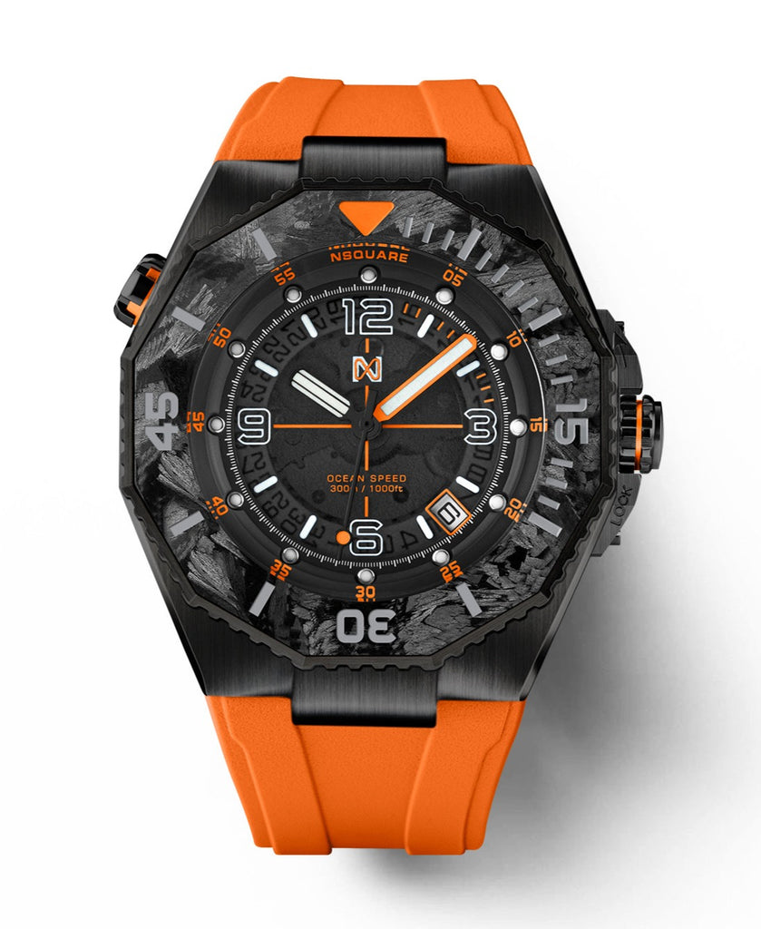 Ocean Speed NS-27.1 Black/Orange Swiss Automatic