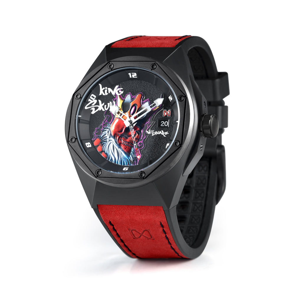 King Skull Automatic N43.1 Black/Red