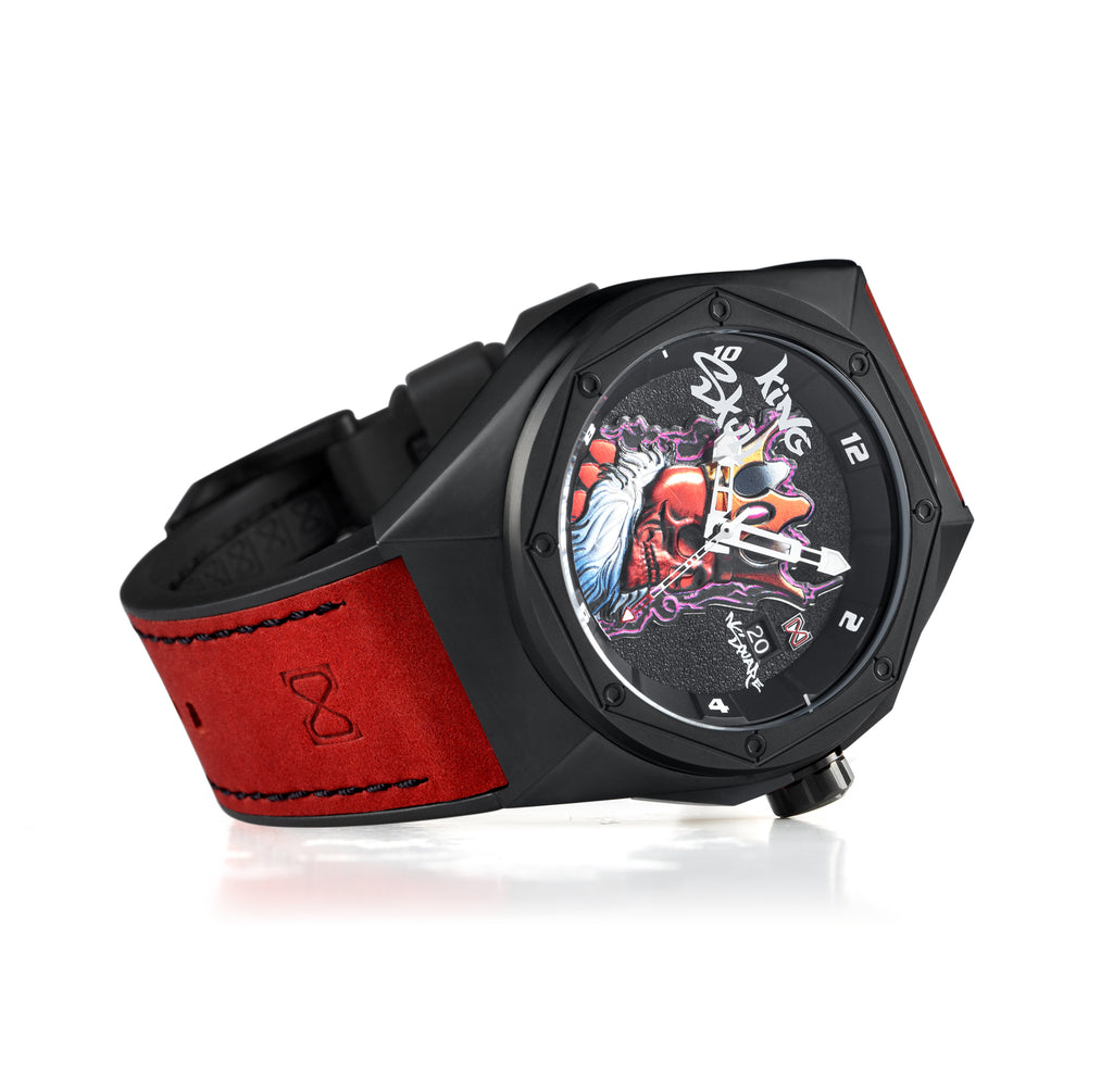 King Skull Automatic N43.1 Black/Red