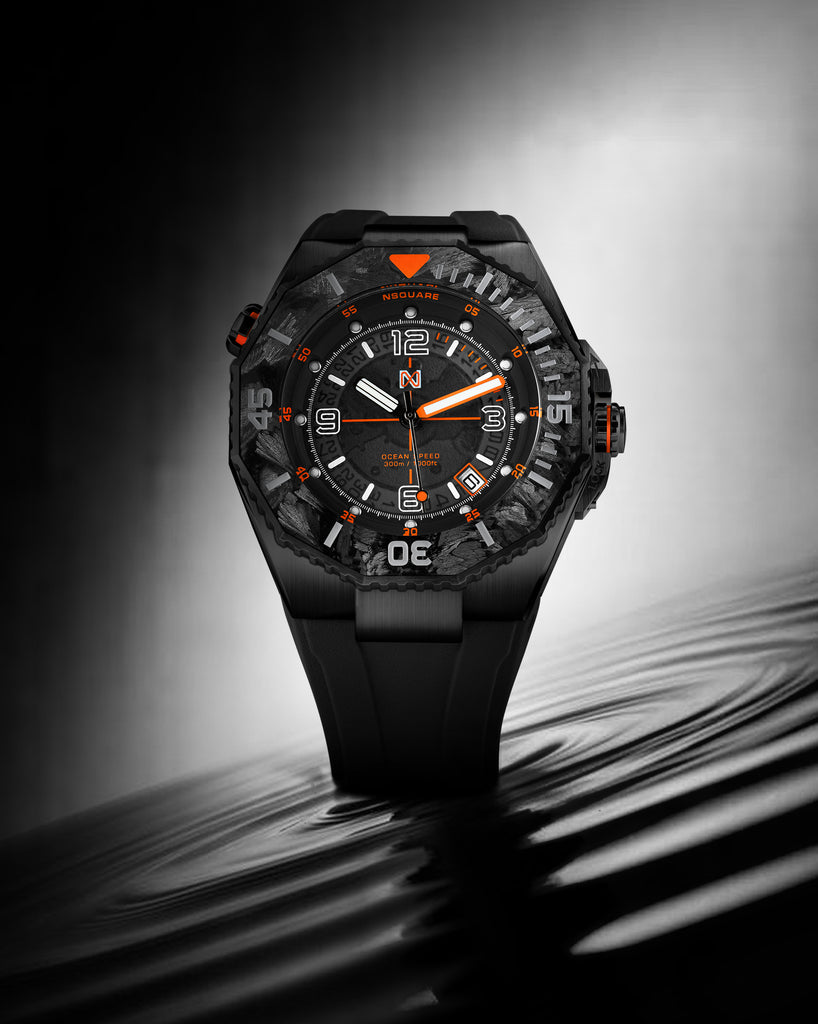 Ocean Speed NS-27.1 Black/Orange Swiss Automatic